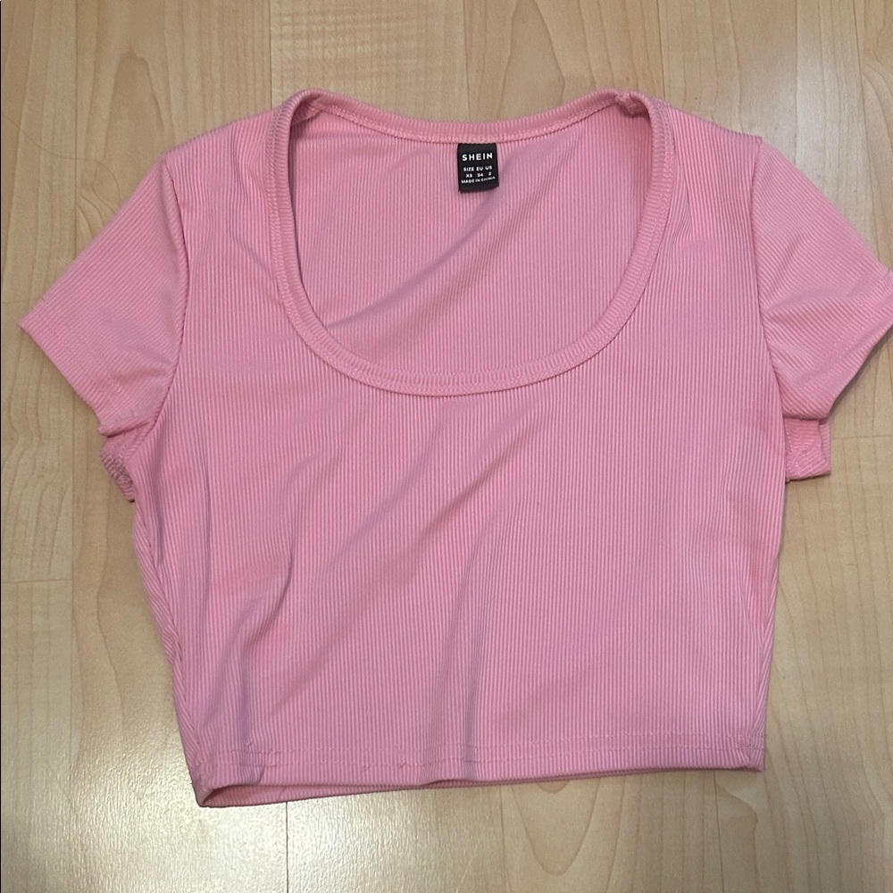 Shein crop top, pink, size xs